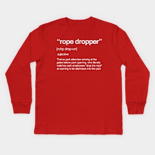 Rope Dropper Defined Kids Long Sleeve T-Shirt